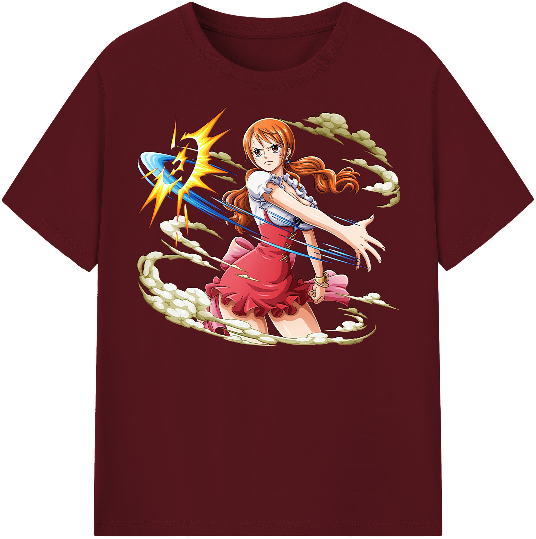 ワンピース ナミ ONE PIECE Nami 綿100％半袖Tシャツ（フロントプリント）